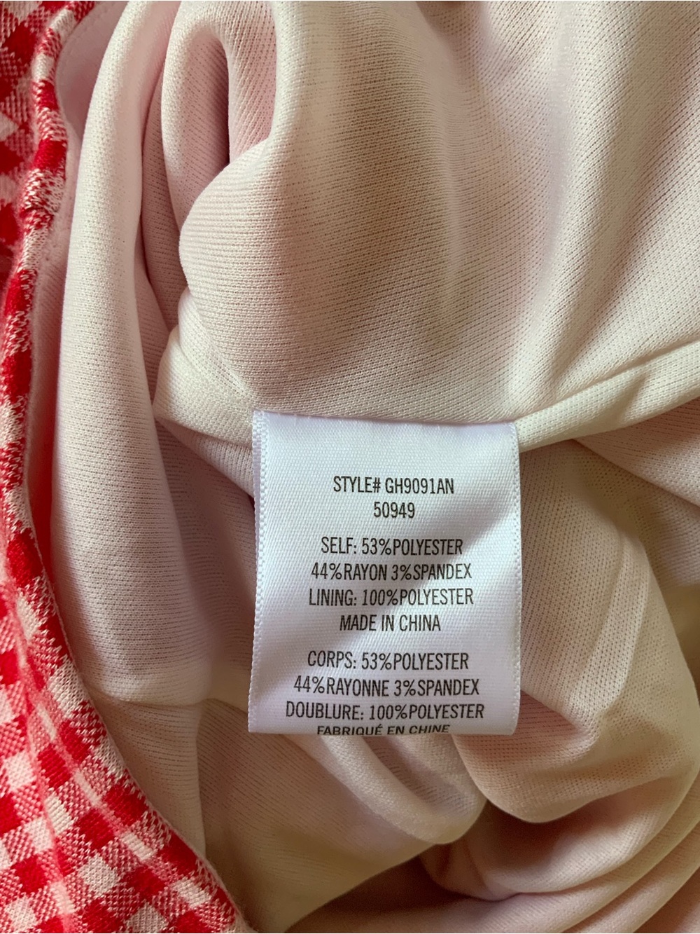 Anthropologie Eva Franco Gingham Top Bow Detail NWT - Picture 10 of 10